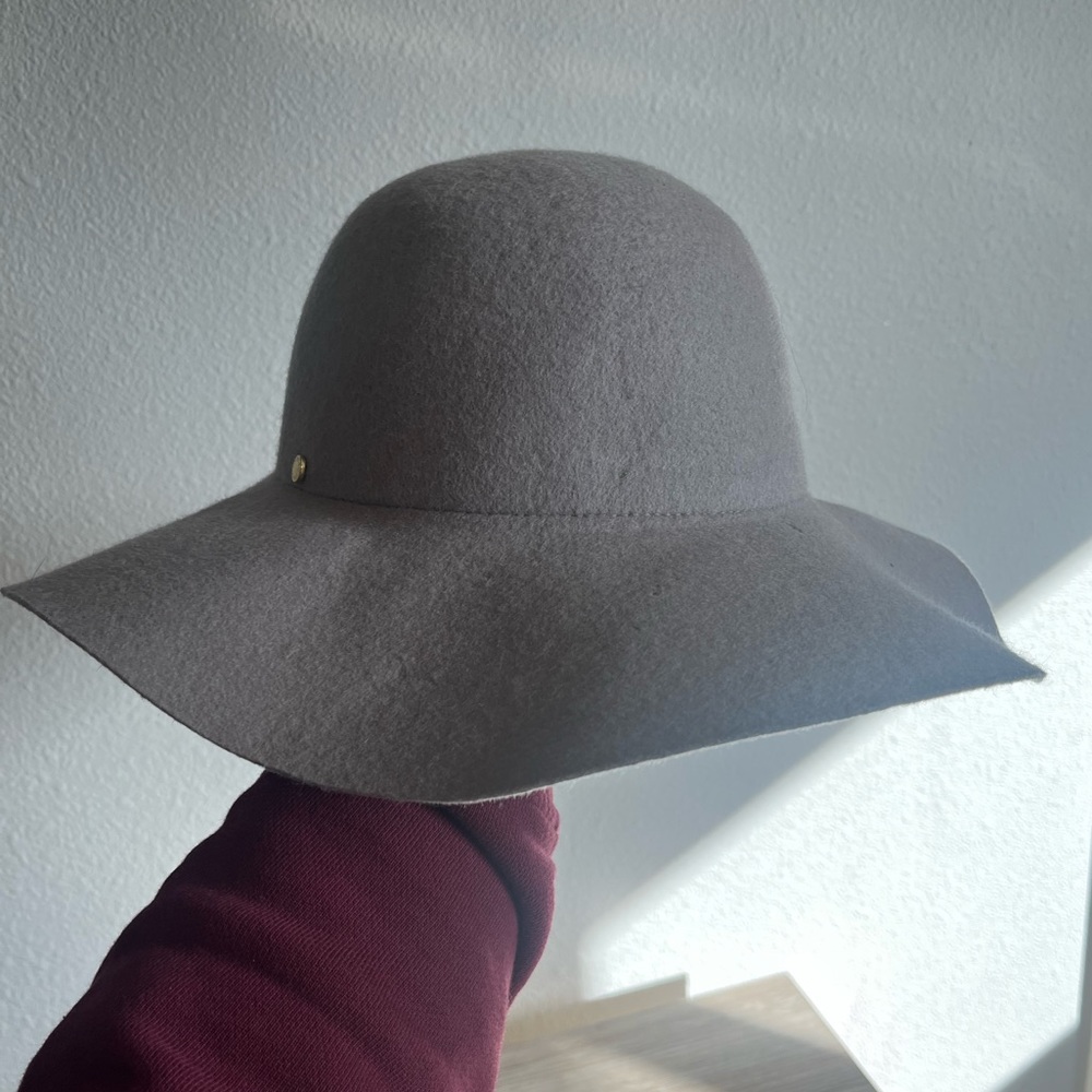 BCBG Light Grey Floppy Hat